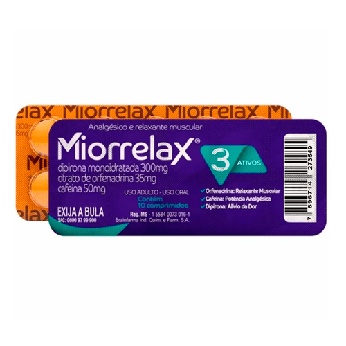 Miorrelax 3 Ativos com 10 comprimidos