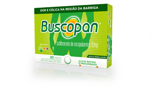 Buscopan com 20 Drágeas