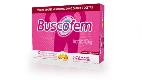 Buscofem 400mg  com 10 Cápsulas