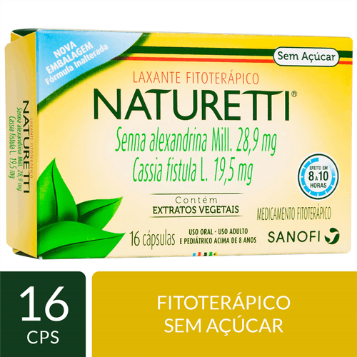 Naturetti com 16 cápsulas
