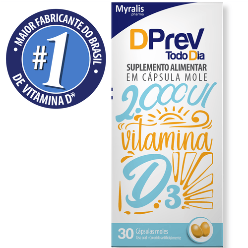 Dprev Todo Dia 2.000 UI com 30 Cápsulas