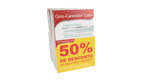 Kit Sabonete Íntimo em Gel Gino-Canesten Calm 100ml com 50% de Desconto na 2º Unidade
