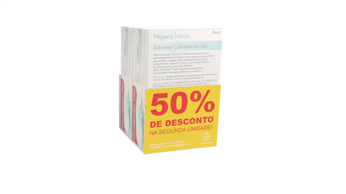 Kit Sabonete Íntimo em Gel Gino-Canesten Calm 100ml com 50% de Desconto na 2º Unidade