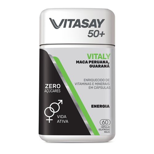 Vitasay 50+ Vitaly Maca Peruana Guaraná com 60 Comprimidos