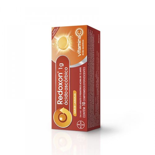 Vitamina C Redoxon 1g Laranja com 10 comprimidos Efervescentes