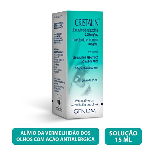 Cristalin Solução Oftálmica 15ml