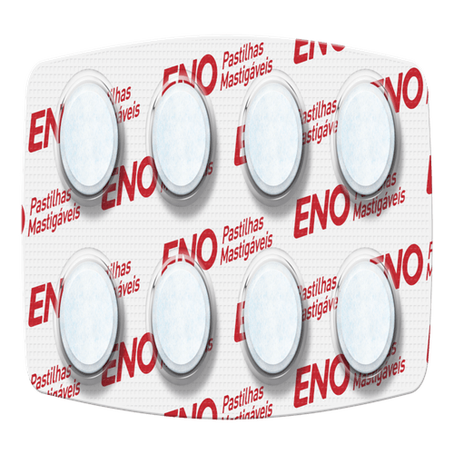 Pastilhas Mastigaveis Eno Sabor menta com 8 Pastilhas