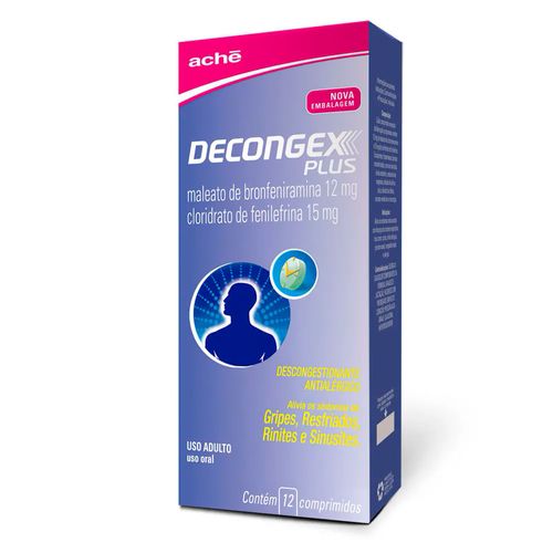 Decongex Plus com 12 Comprimidos