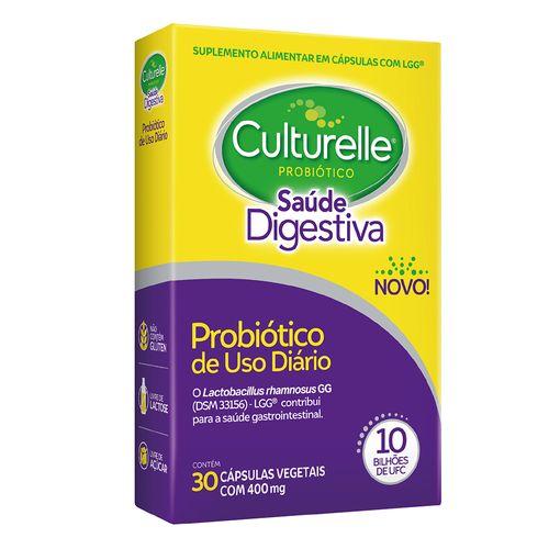 Probiótico Culturelle Saúde Digestivo com 30 Cápsulas