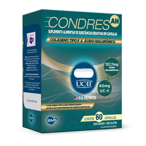 Suplemento Alimentar Codres AH UC-II com 60 Cápsulas