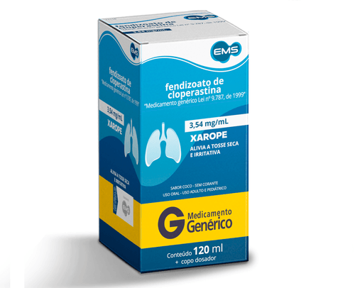 Fendizoato de Cloperastina Xarope 120mg EMS
