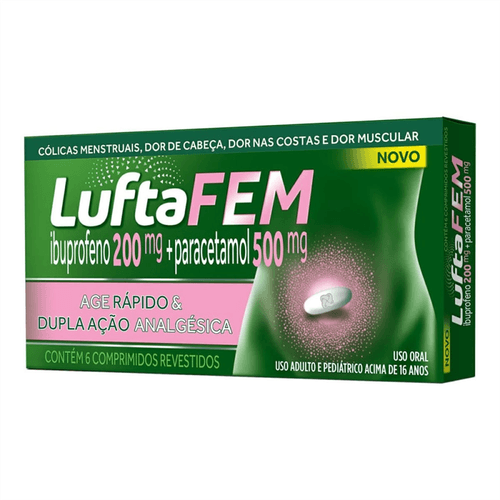 Luftafem com 6 Comprimidos