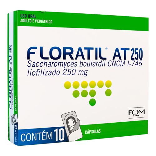 Floratil AT 250mg com 10 Cápsulas