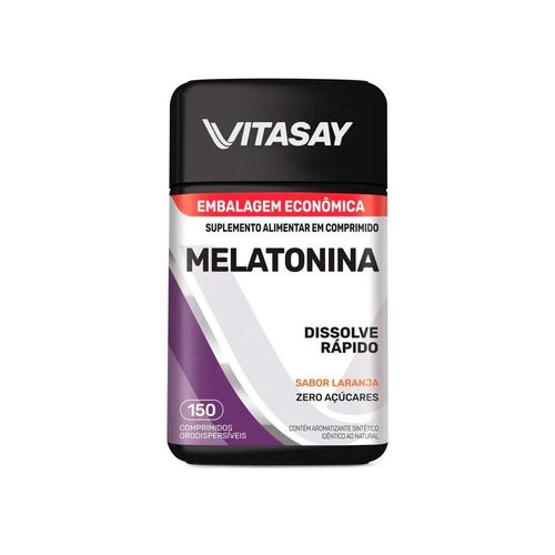 Melatonina Vitasay Laranja Zero Açucares com 150 Comprimidos