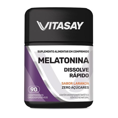 Melatonina Vitasay Laranja Zero Açucares com 90 Comprimidos