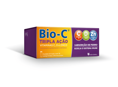 Bio C Tripla Ação com 10 Comprimidos Efervescentes