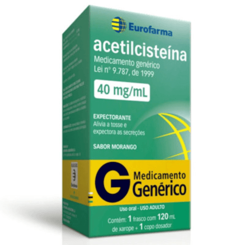 Acetilcisteína 40mg Xarope 120ml Eurofarma