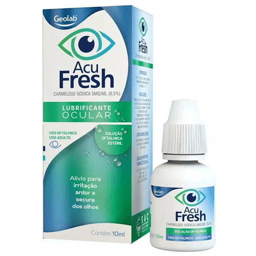 Lubrificante Ocular Acu Fresh 5mg/ml Solução Oftálmica 10ml