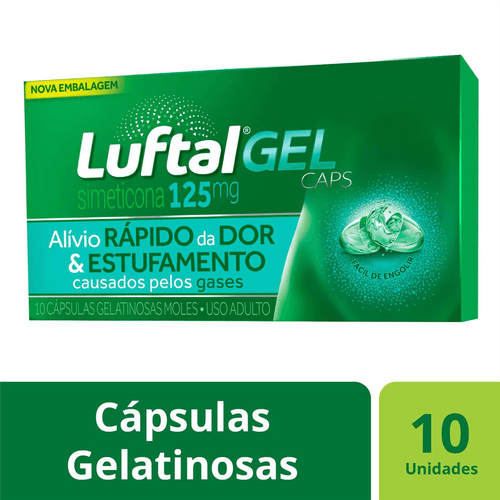 Luftal 125mg com 10 Cápsulas