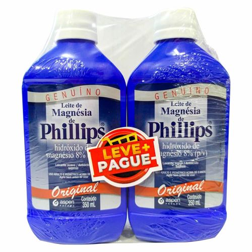 Kit Leite Magnésia Phillips Tradicional 350ml Cada Leve Mais Pague Menos