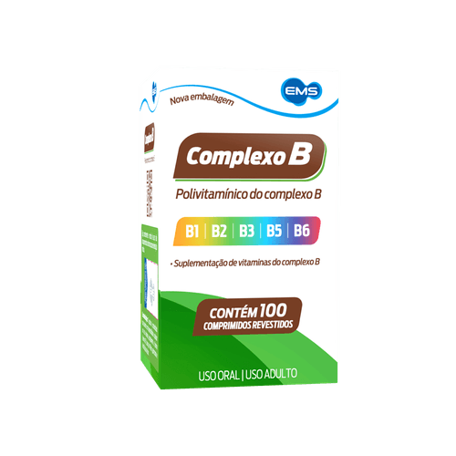 Complexo B com 100 Comprimidos EMS