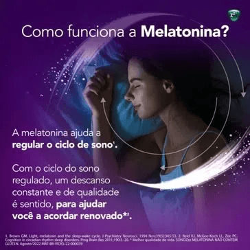 Suplemento Alimentar SonoZzz Vick Melatonina Menta com 60 Comprimidos
