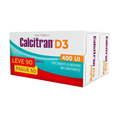 Calcitran D3 400UI  Kit Leve 90 Pague 60