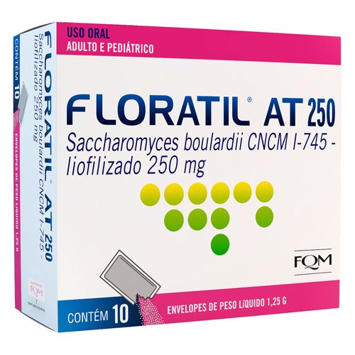 Floratil AT 250mg com 10 Sachês