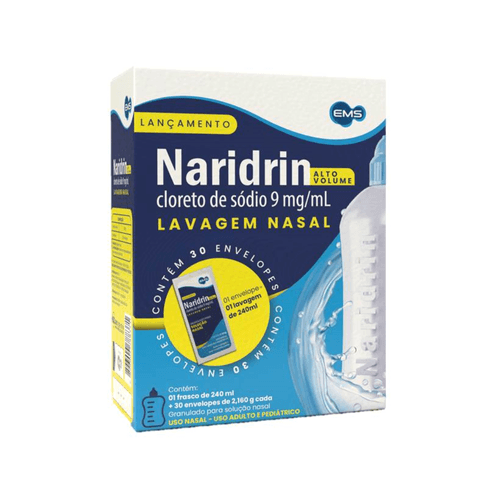Naridrin Alto Volume com 30 Saches + Frasco