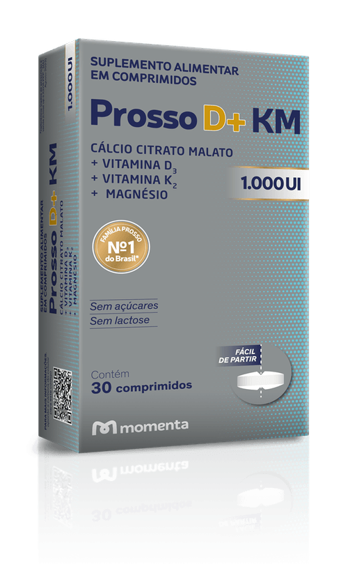 Vitamina D Prosso D+ KM 1000UI 30 Comprimidos