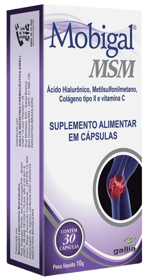Mobigal MSM com 30 Cápsulas