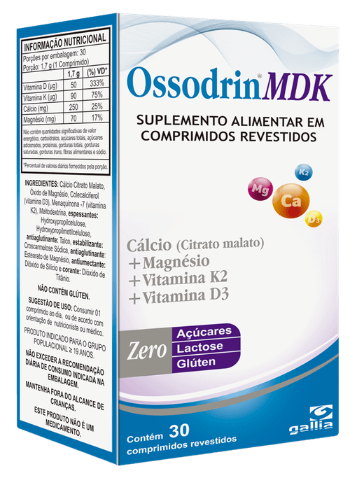 Ossodrin MDK com 30 Comprimidos