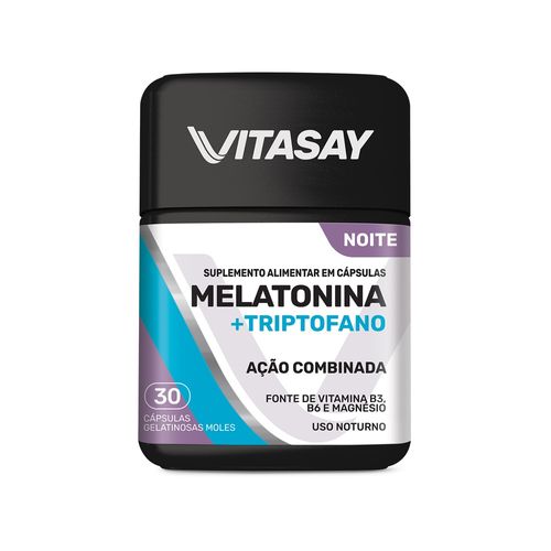 Vitasay Melatonina+Triptofano com 30 capsulas