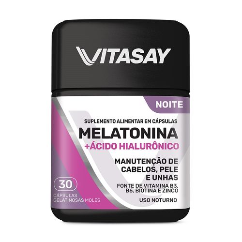 Vitasay Melatonina+Acido Hialuronico com 30 comprimidos