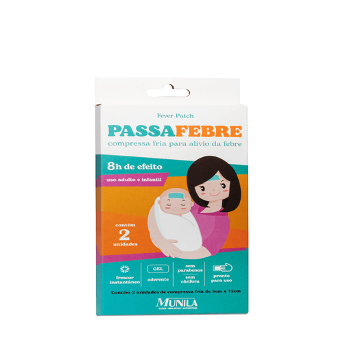 Adesivo Passa Febre Munila com 2 unidades