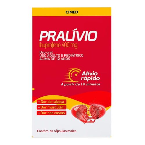 Pralivio 400mg com 10 capsulas