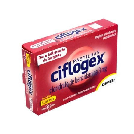 Ciflogex Pastilhas Sabor Cereja com 12 unidades