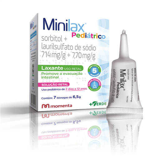 Minilax Pediatrico com 7 Bisnagas