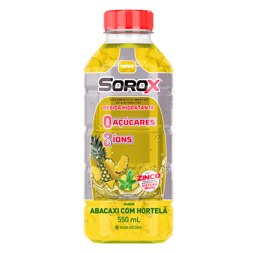 Bebida Hidratante Sorox Abacaxi com Hortelã 550ml