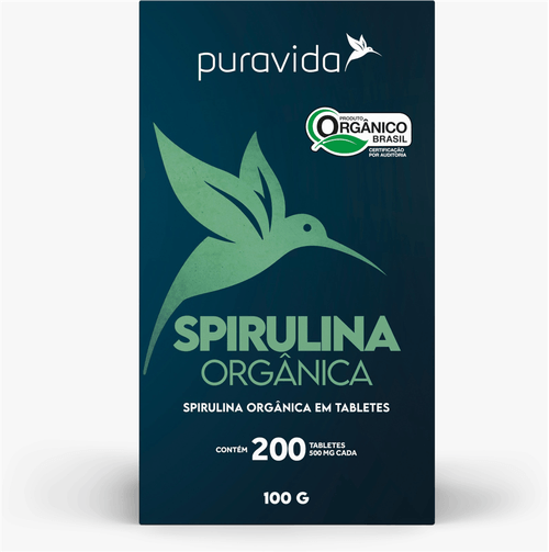 Spirulina Premium com 100g Puravida