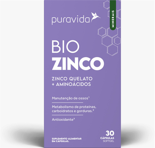 Bio Zinco com 30 capsulas Puravida