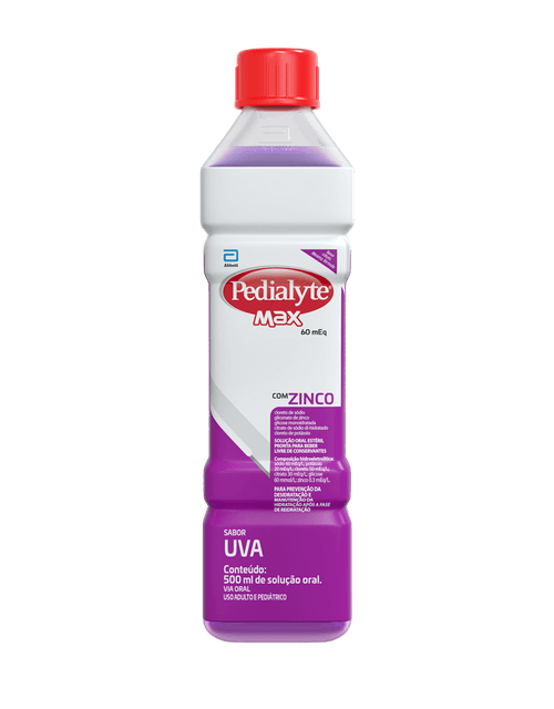 Pedialyte Max + Zinco Sabor Uva 500ml