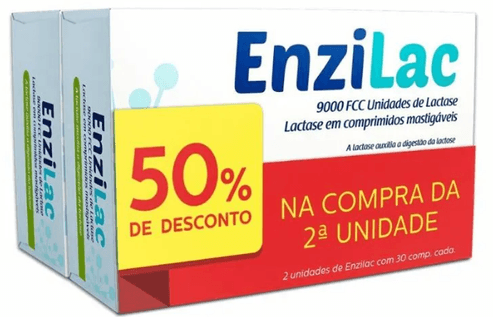 Enzilac 9.000UI Leve 60 Pague 45 comprimidos