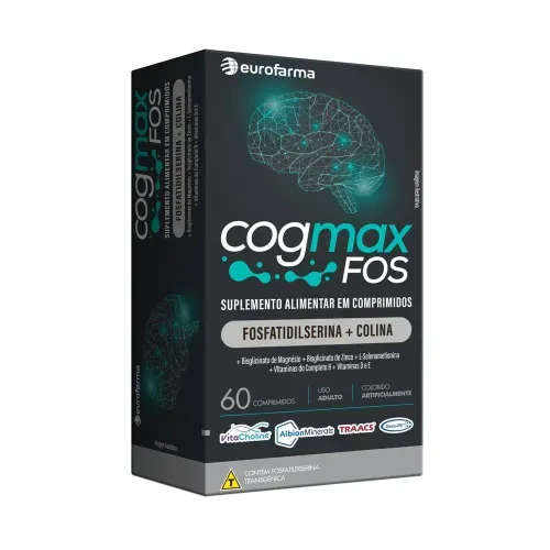 Suplemento Vitaminico Cogmax FOS com 60 capsulas.