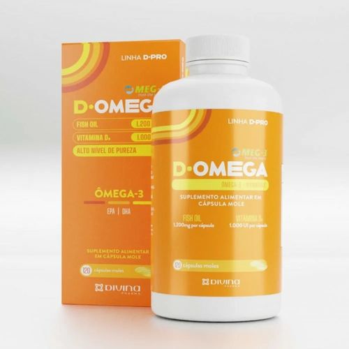 D- Omega 3 + Vitamina D Com 120 capsulas