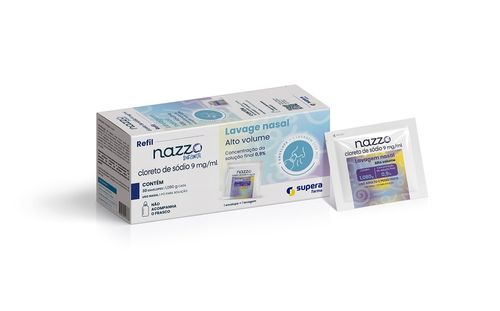 Nazzo Alto Volume Infantil 0,9% Pó para Solução Nasal com 30 Sachês 1g