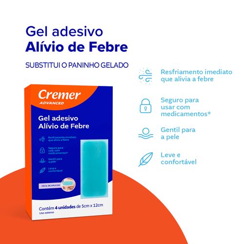 Advanced Gel Adesivo Alivio Febre Com 4 Unidades