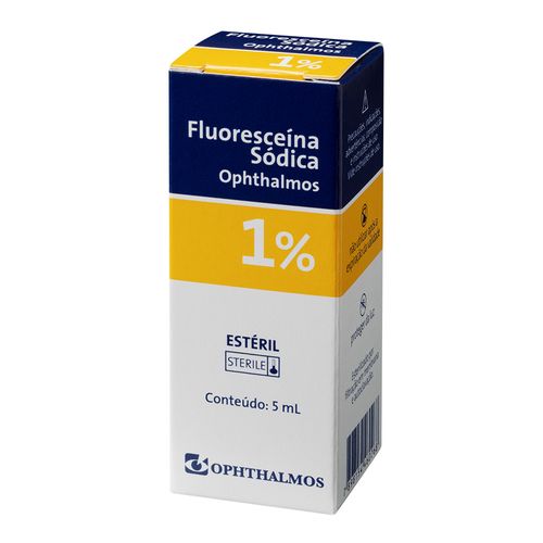 Colirio Fluoresceína 1% com 5 ml