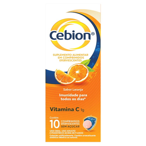 Vitamina C 1g com 10 Comprimidos Efervescente