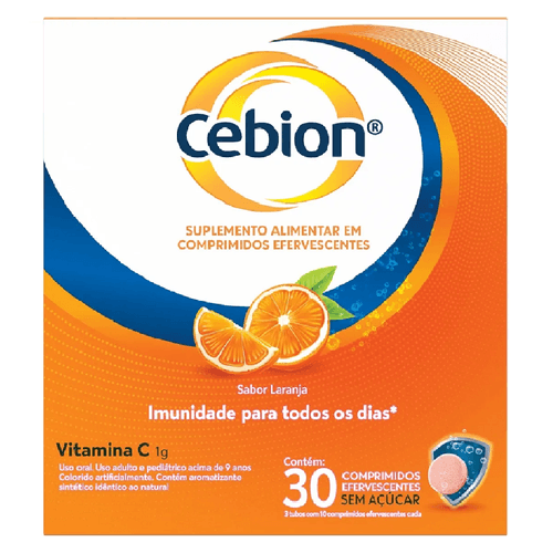 Vitamina C 1g com 30 Comprimidos Efervescente